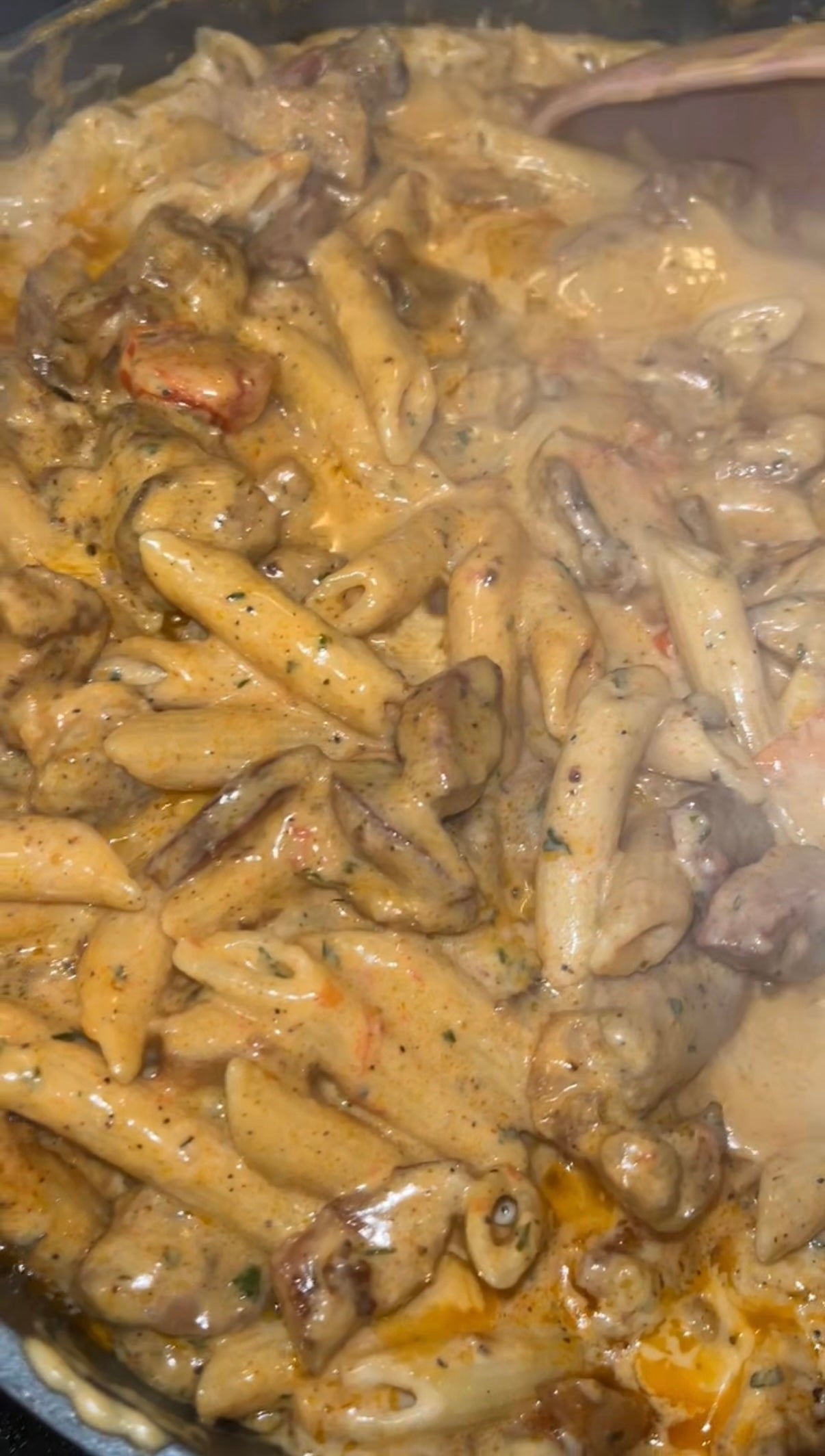 Cajun chicken & sausage pasta recipe